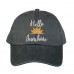 HELLO SUNSHINE Washed Dad Hat Embroidered Cursive Baseball Caps  Many Colors  eb-28549931